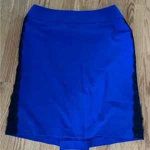New York & Company Blue Pencil Skirt